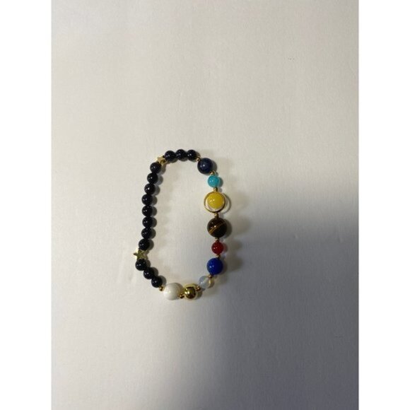 Universe Galaxy the Eight Planets Bracelet-Solar System Natural Stone Bead Brace - Picture 6 of 6